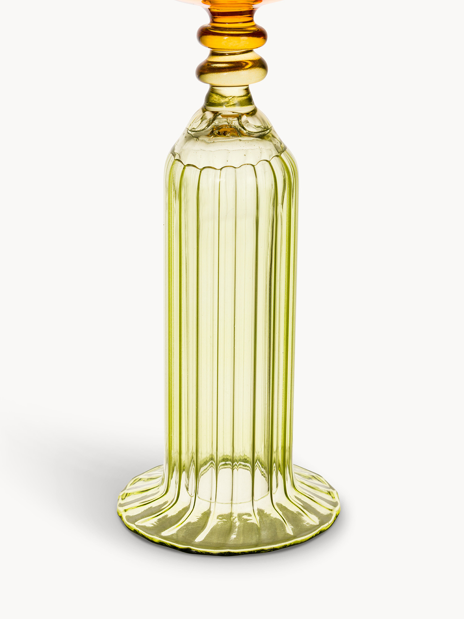 Candeliere in vetro colorato