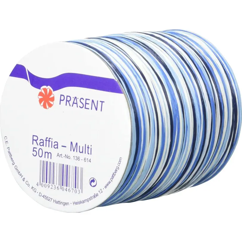 Geschenkband Raffia Multi