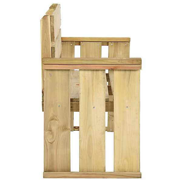 Banc de jardin 121 cm bois de pin imprégné vidaXL
