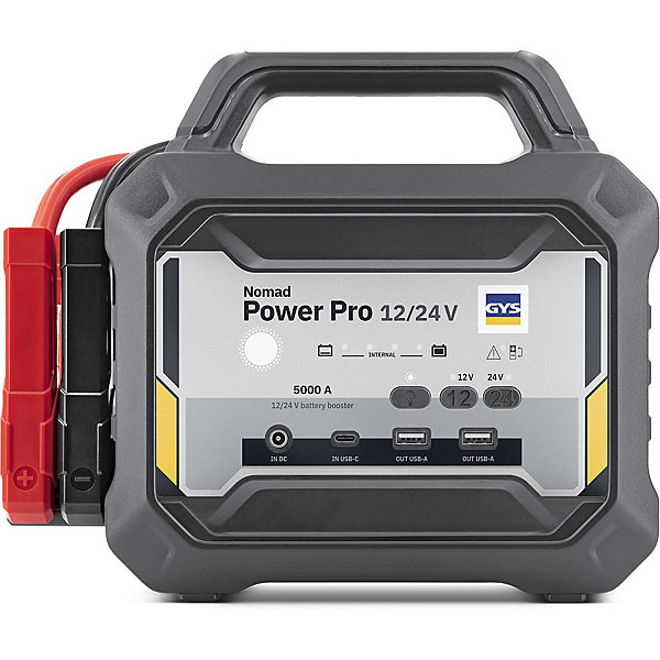 Booster lithium NOMAD POWER PRO 12/24V 2300 A - 499,59 Wh, portable, 2 USB Type-A