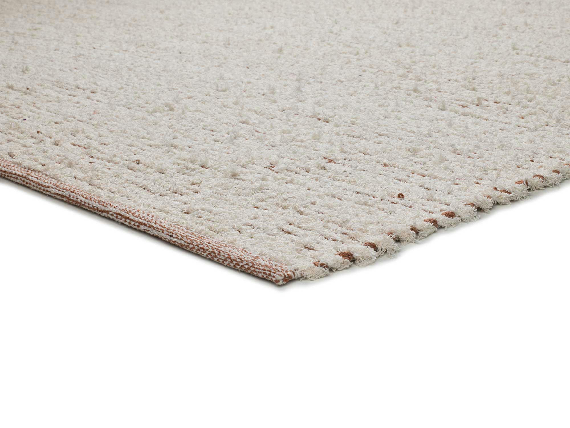 REIMAGINE - Tapis en coton recyclé, couleur crème, 160X230 cm