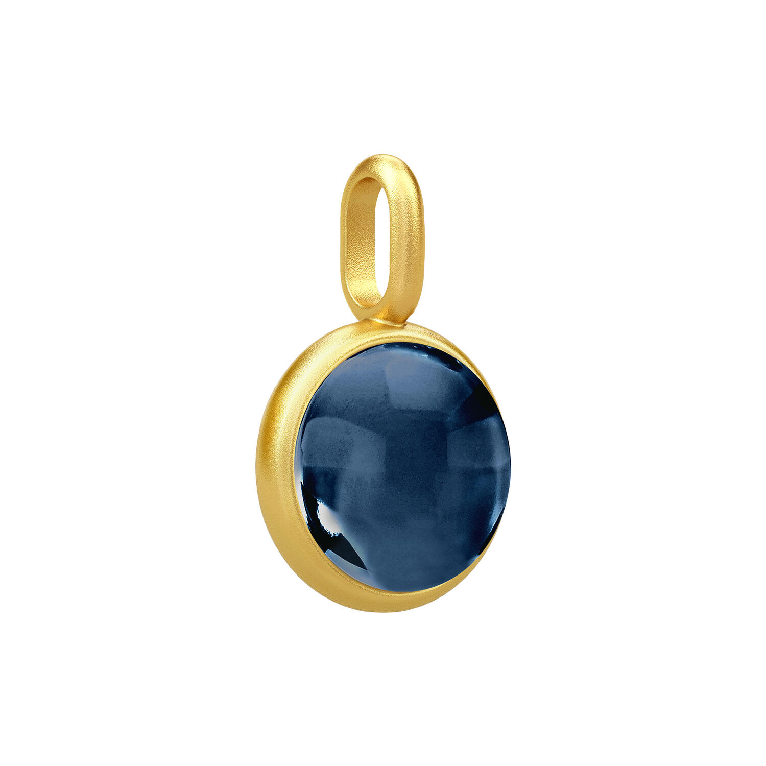 Primini Pendant, gold/sapphire blue