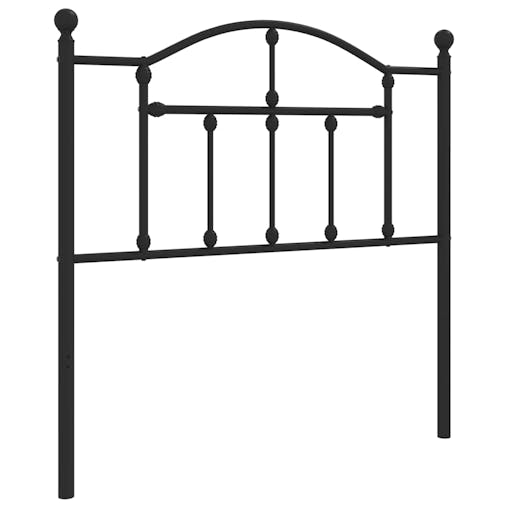 NNEVL Metal Headboard Black 90 cm