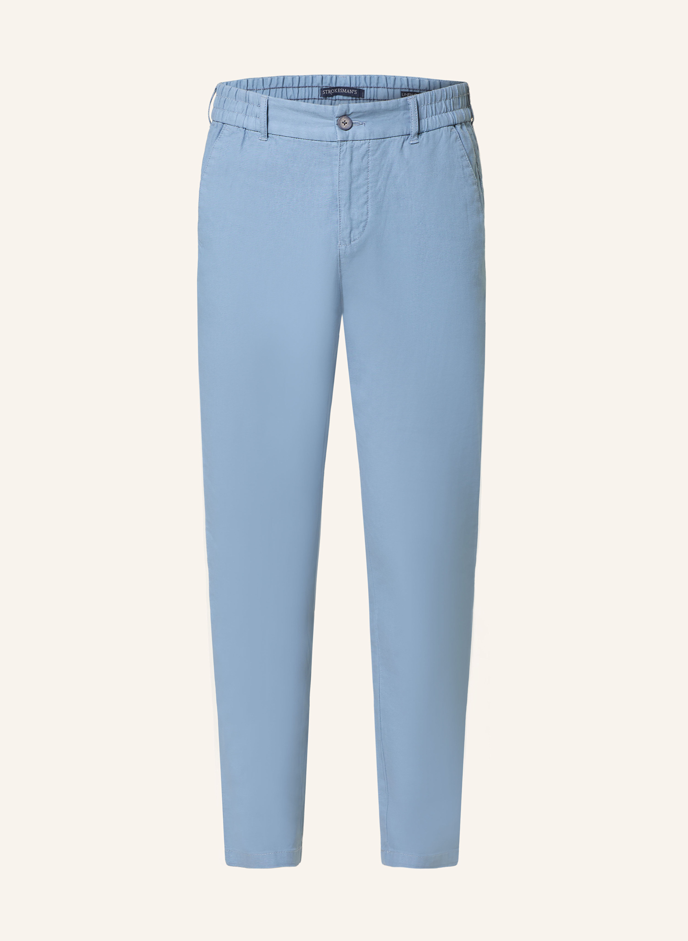 STROKESMAN'S Chino Extra Slim Fit mit Leinen