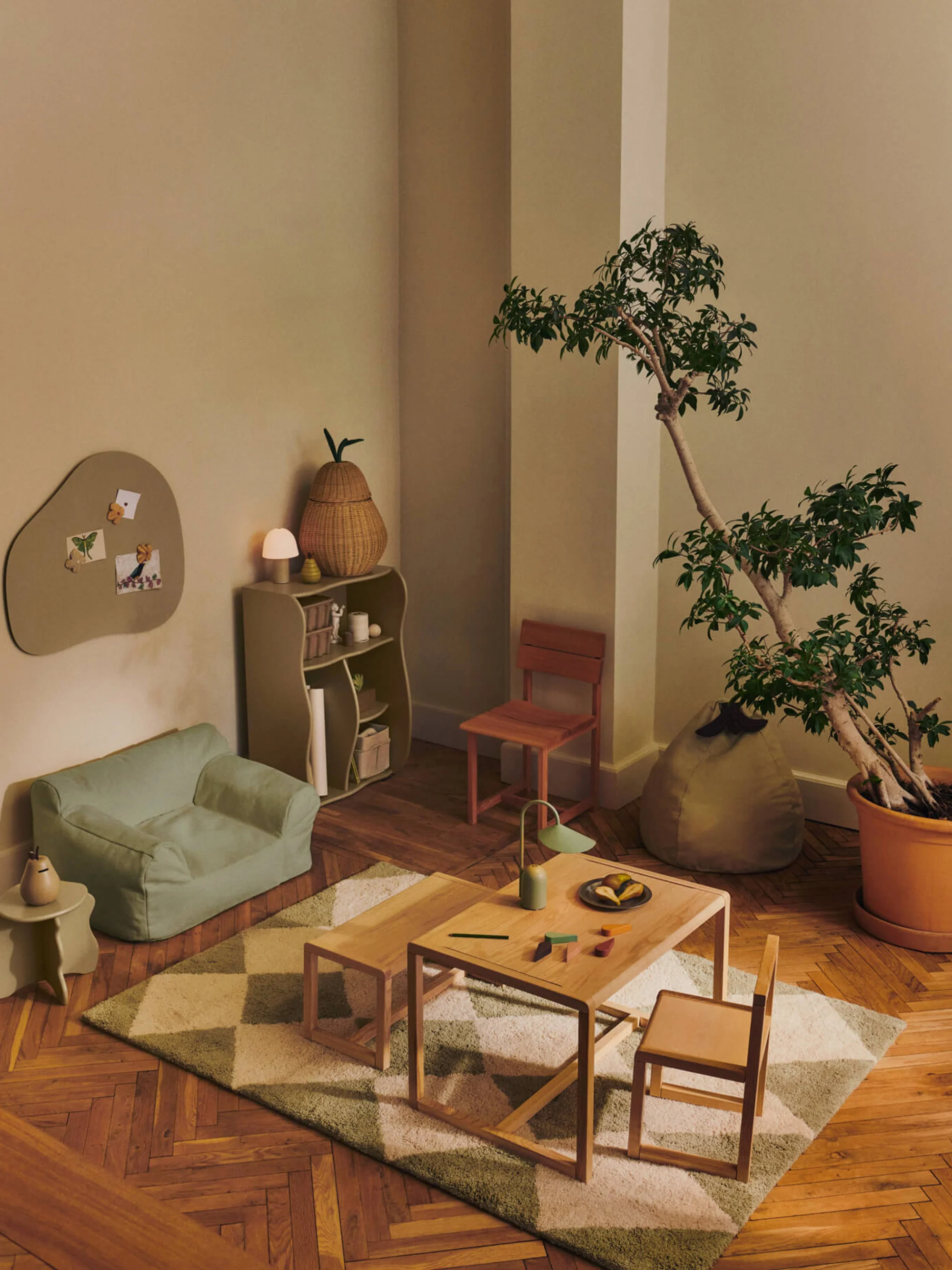 Kinder-Sofa Billow aus Baumwolle