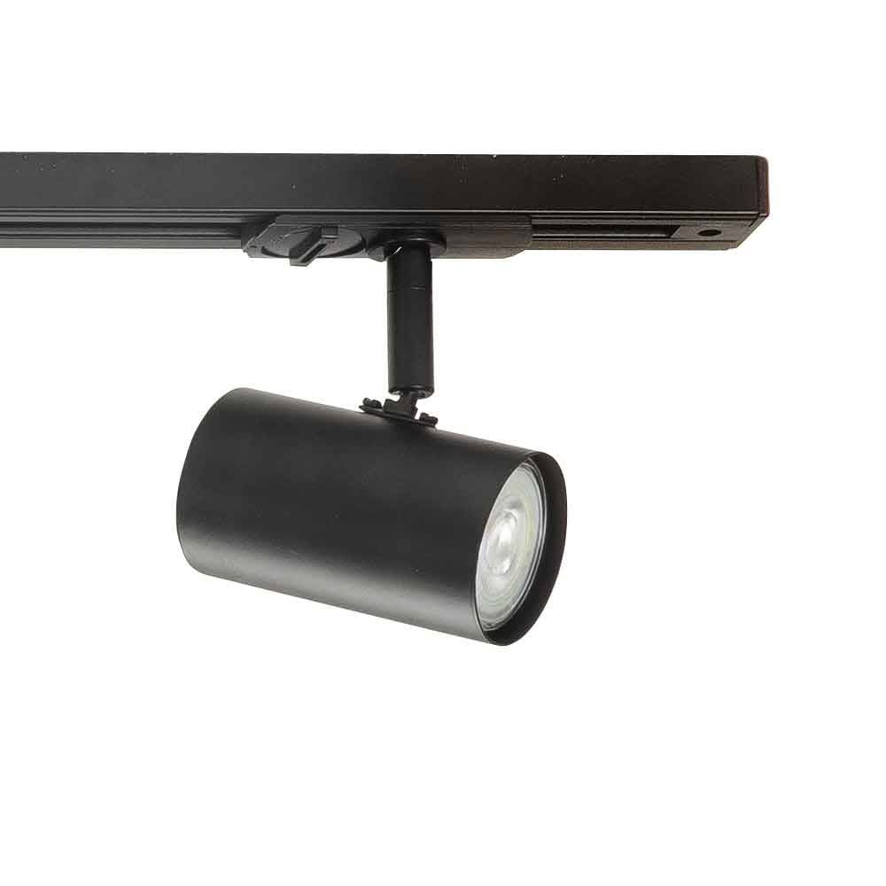 Railsysteem Trackline 150cm Zwart incl. 4 Cilinder Spots