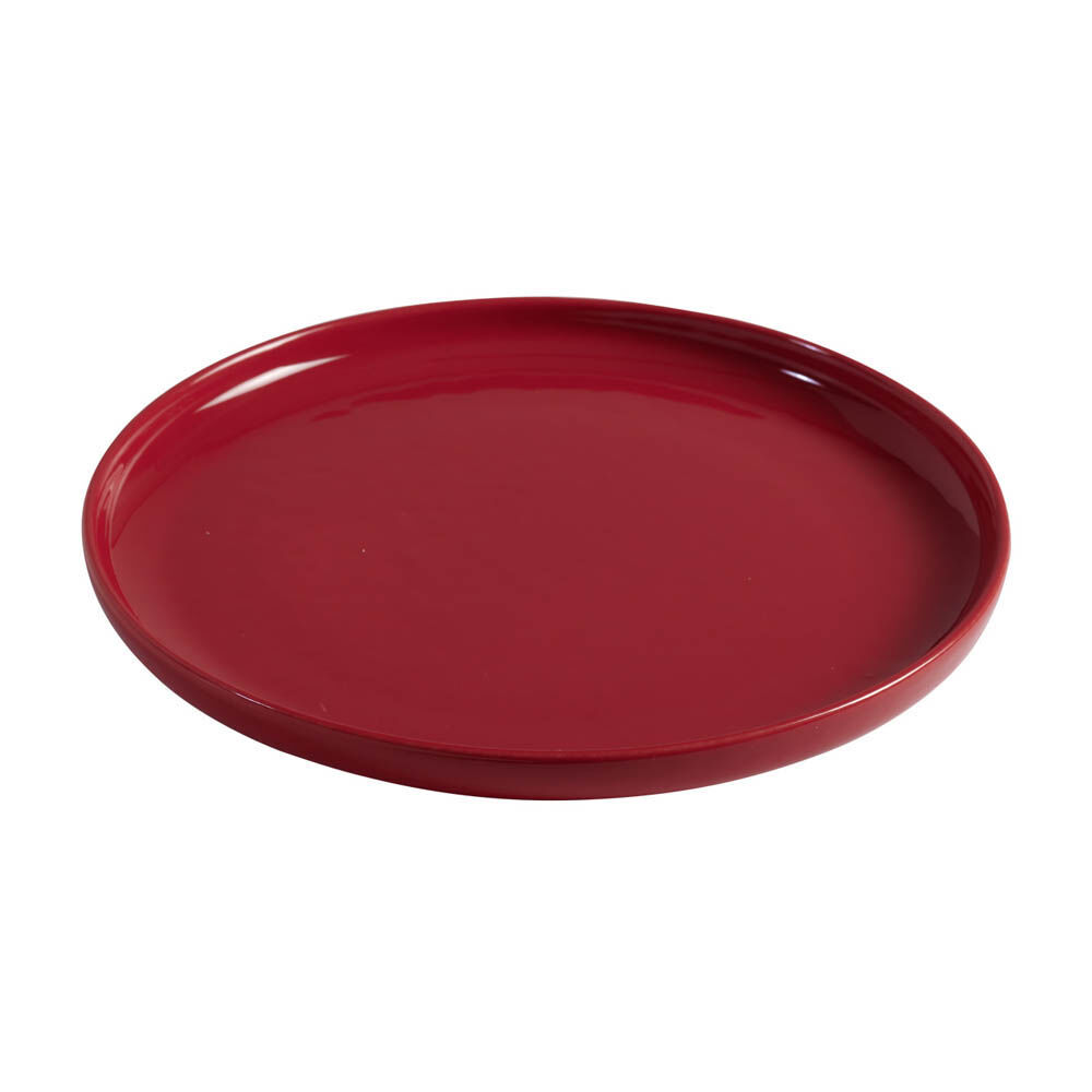 Assiette à dessert ronde Oslo rouge Ø19cm