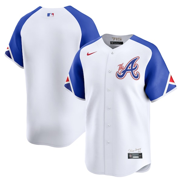 Atlanta Braves Nike City Connect Custom Limited Jersey - White