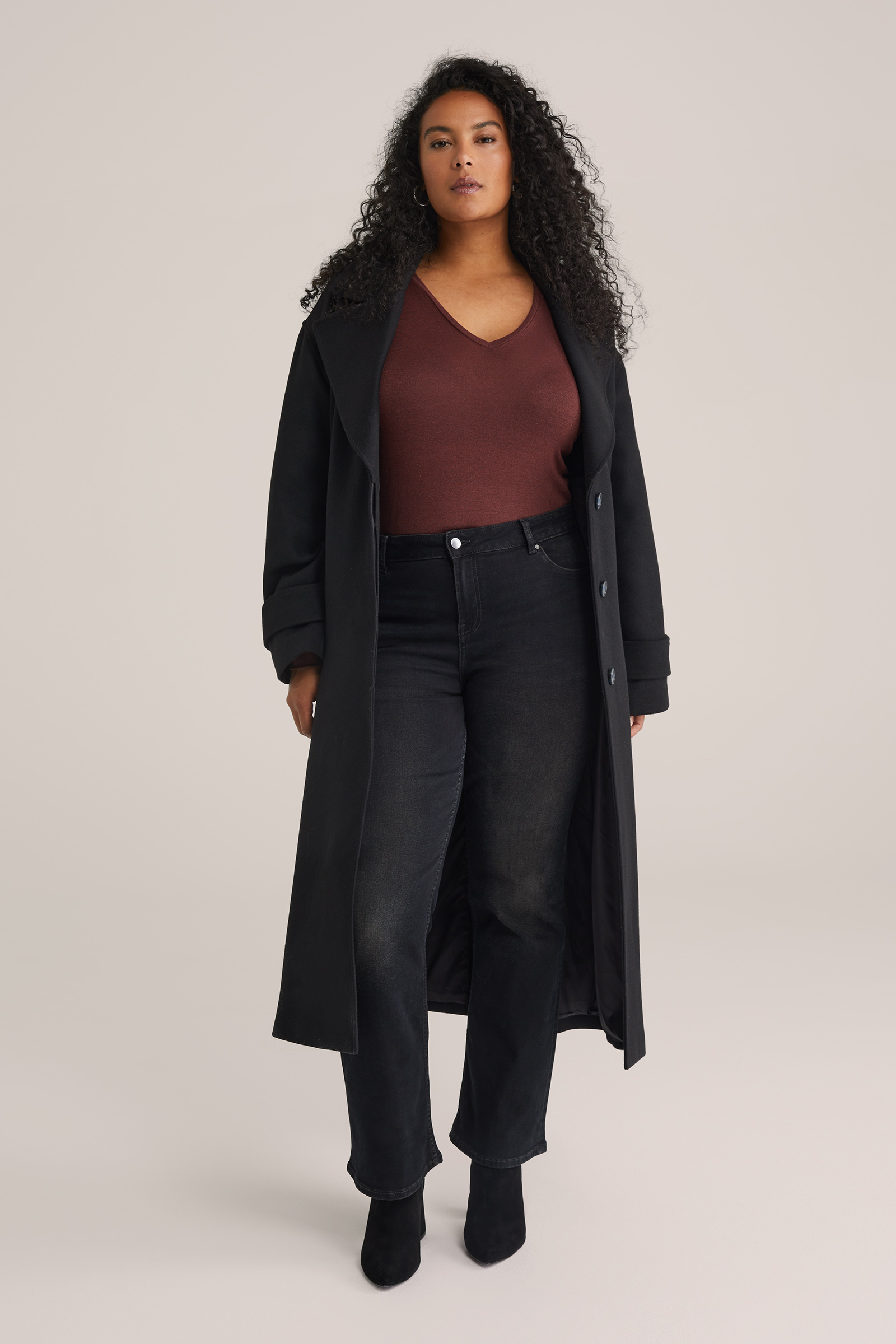 Dames T-shirt met glittergaren - Curve