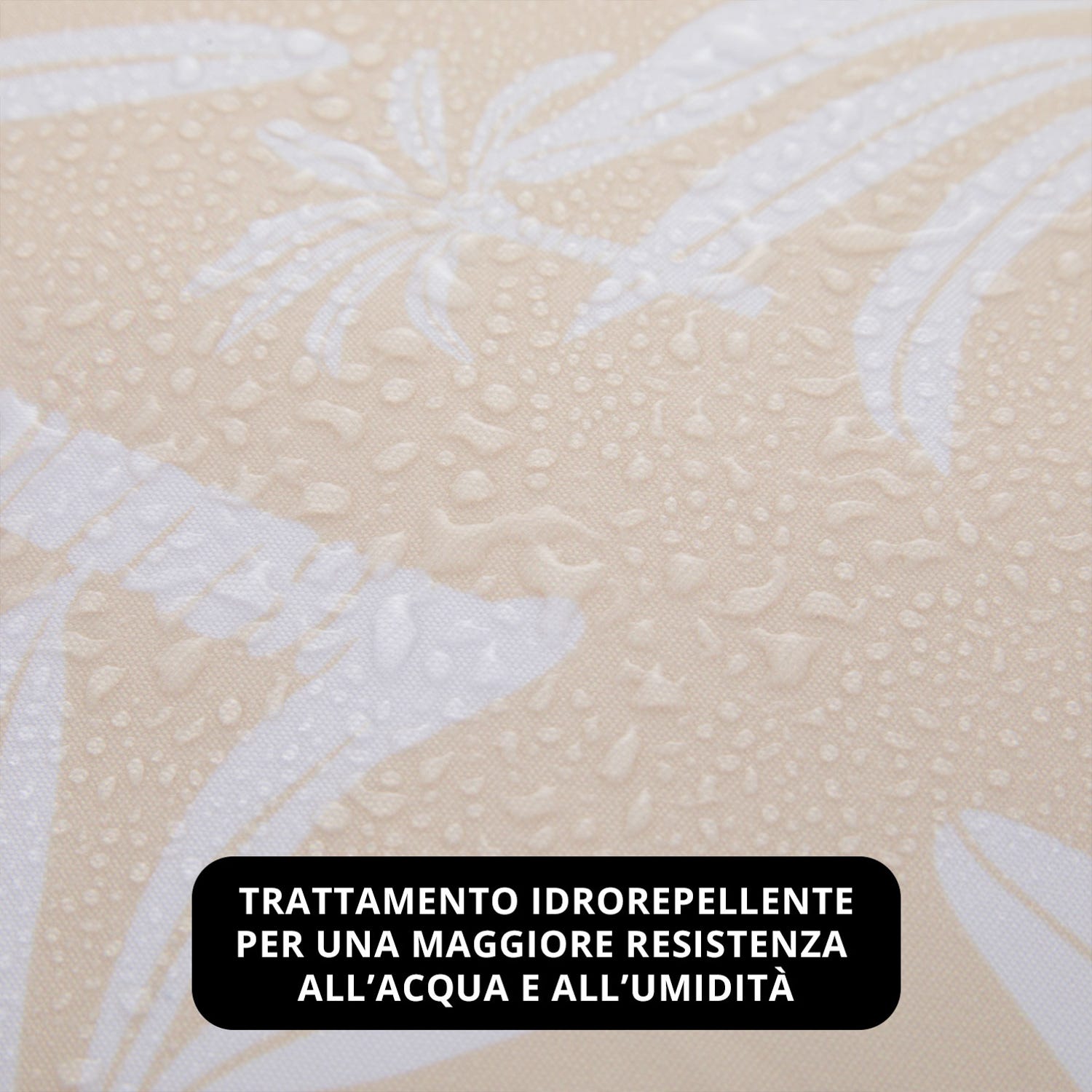 Cuscino materasso idrorepellente 40x40 cm palme beige