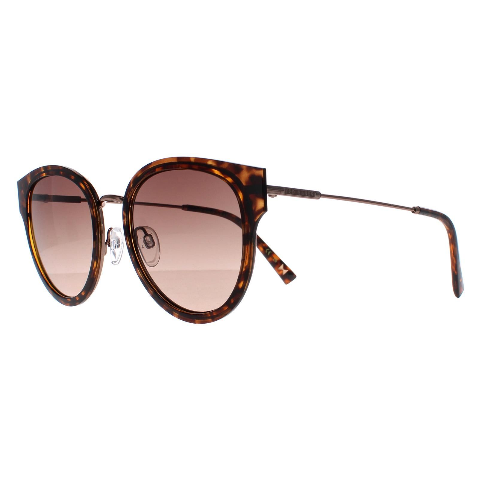 Ted Baker Cat Eye Havana Brown Gradient TB1659 Ayala Sunglasses