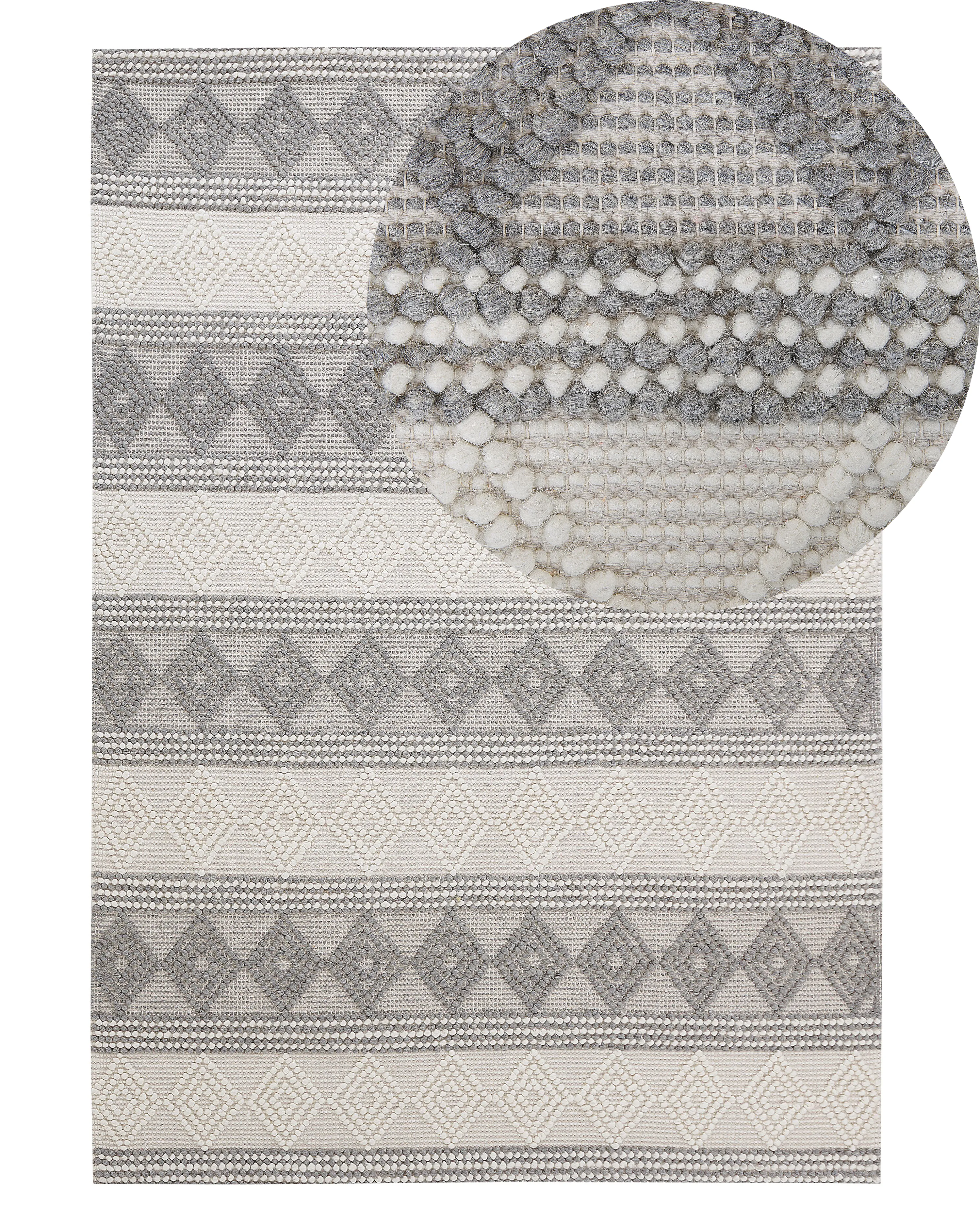 Rug BOZOVA Light Beige 140 x 200 cm Wool
