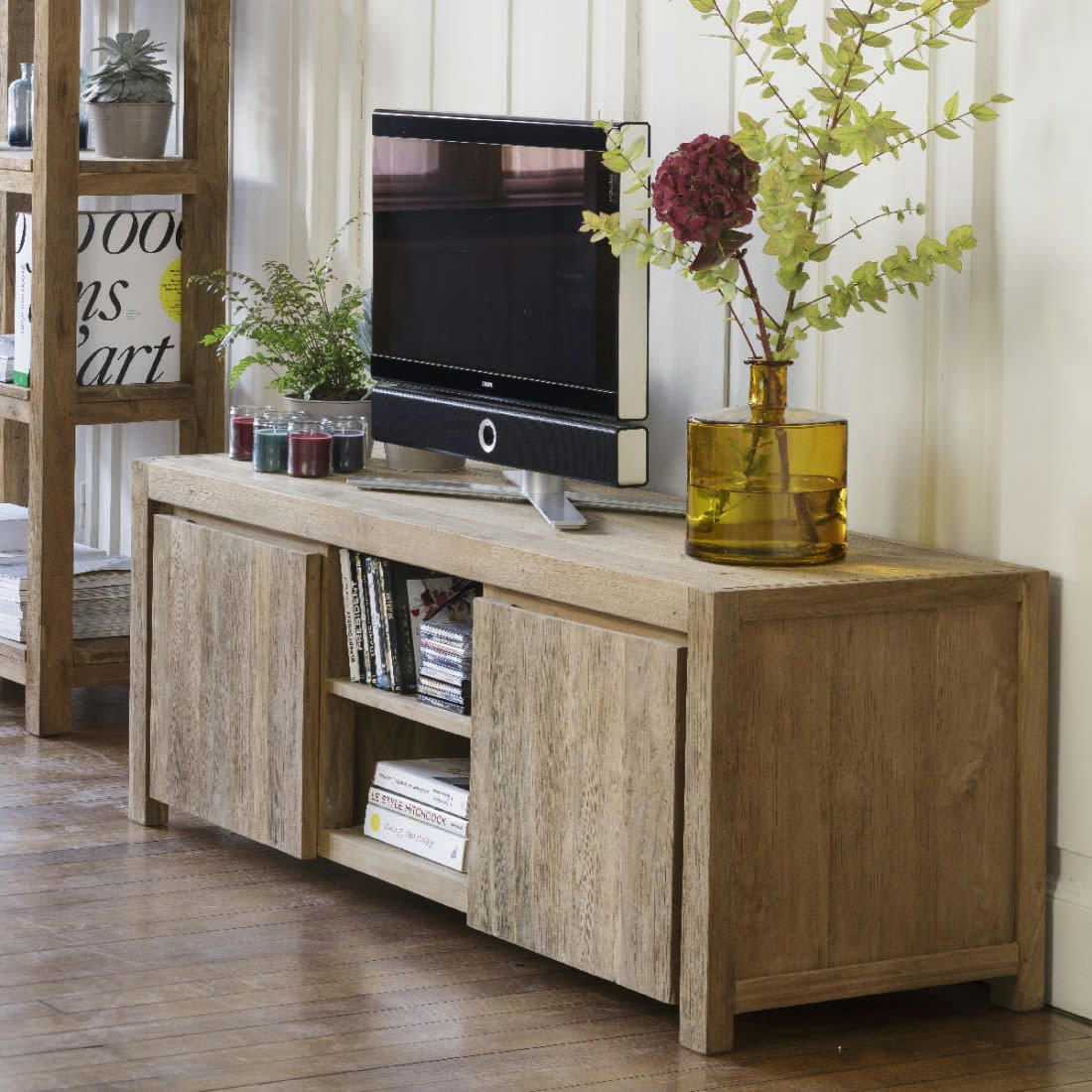 DRIFT - Meuble TV en teck recyclé