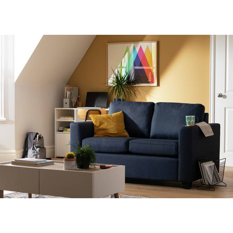 Habitat Apartment Fabric 2 Seater Sofa Bed - Light Grey