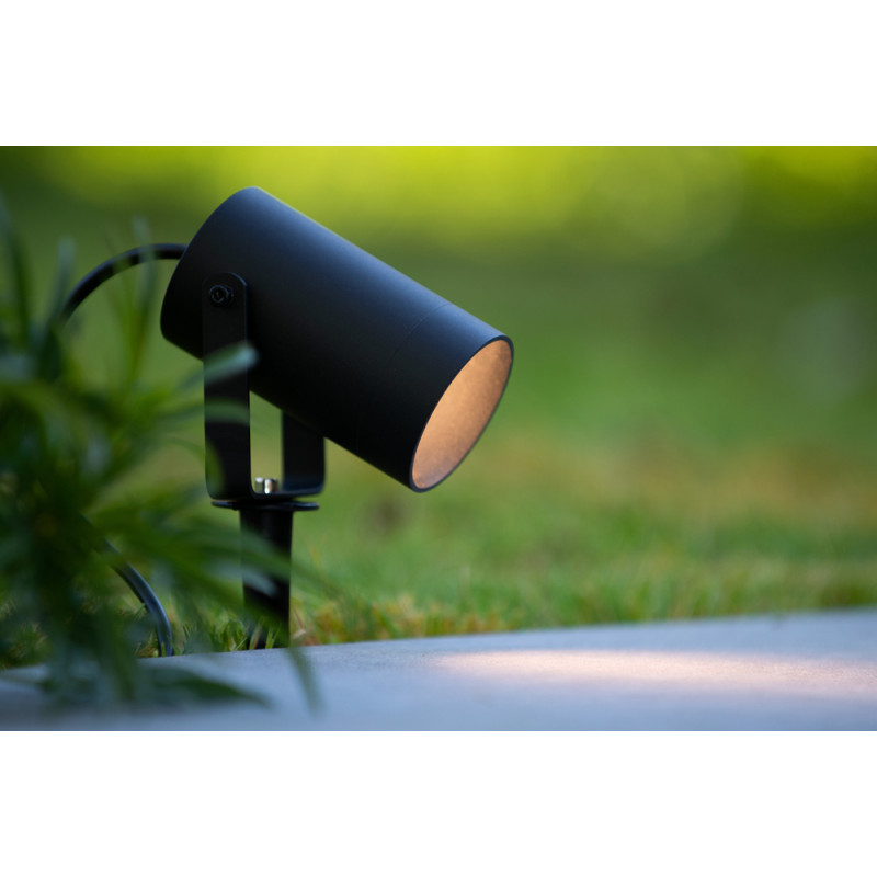 Spot extérieur LED Taylor noir GU10 50 W LUCIDE