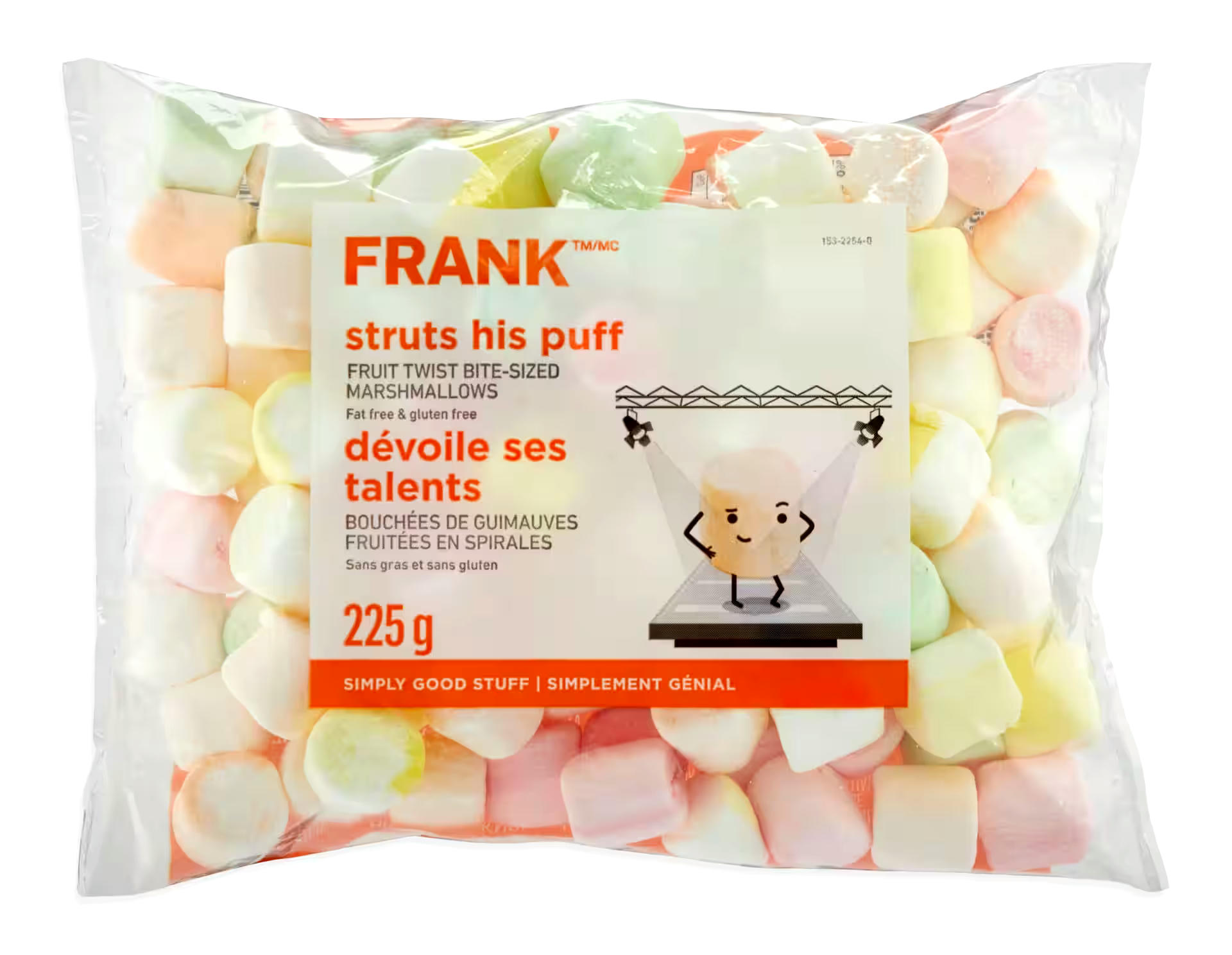 FRANK Fruit Twist Bite-Sized Marshmallows, 225-g