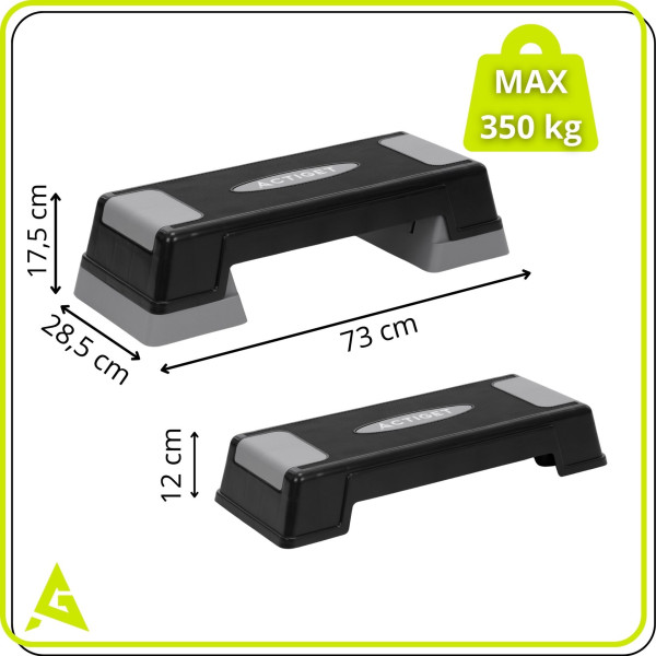 Step 2-stopnie Actiget schodek, platforma do ćwiczeń aerobiku i fitness
