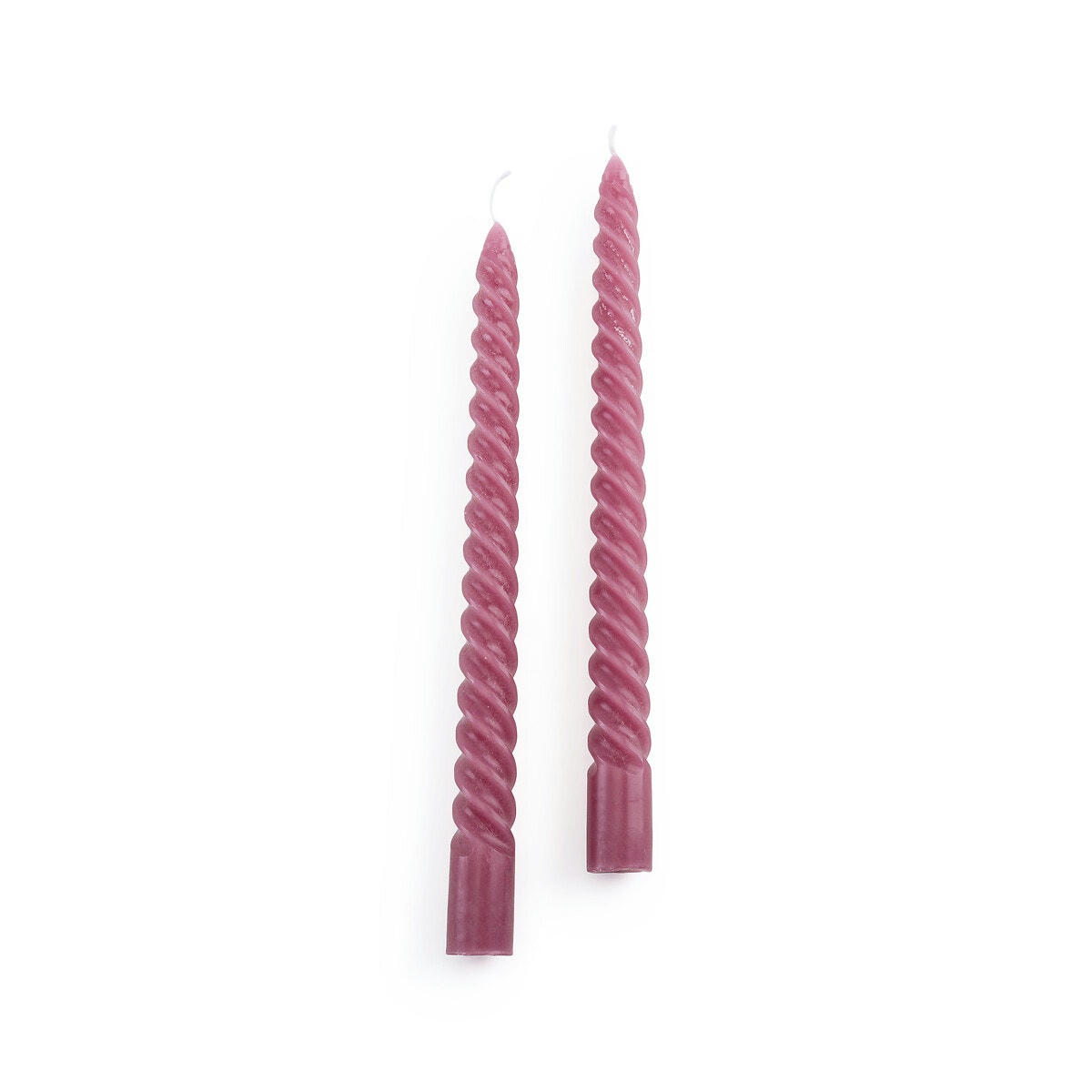 Lot de 2 bougies torsadées, Caspar