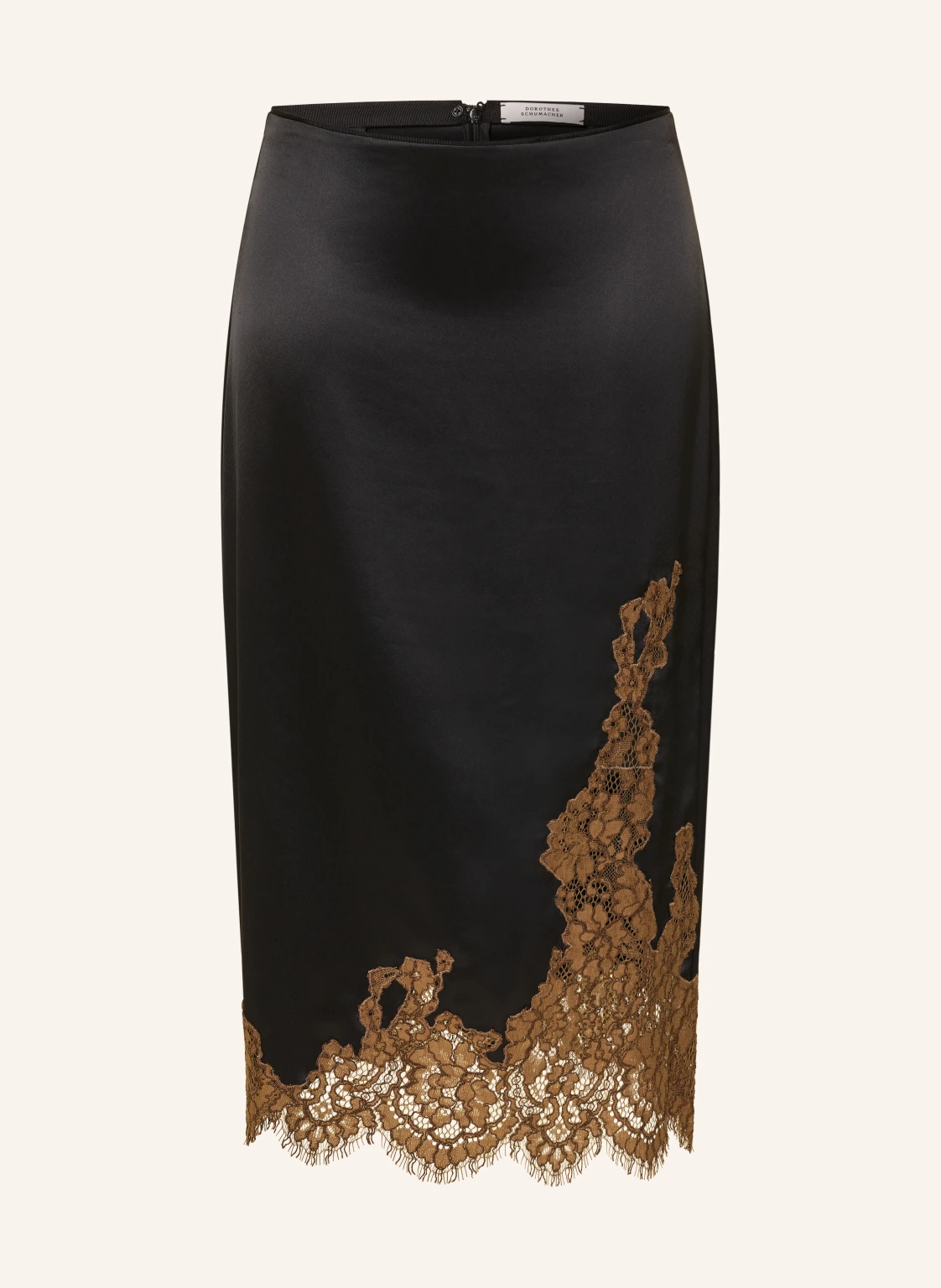 DOROTHEE SCHUMACHER Satinrock SHINY STATEMENT mit Spitze