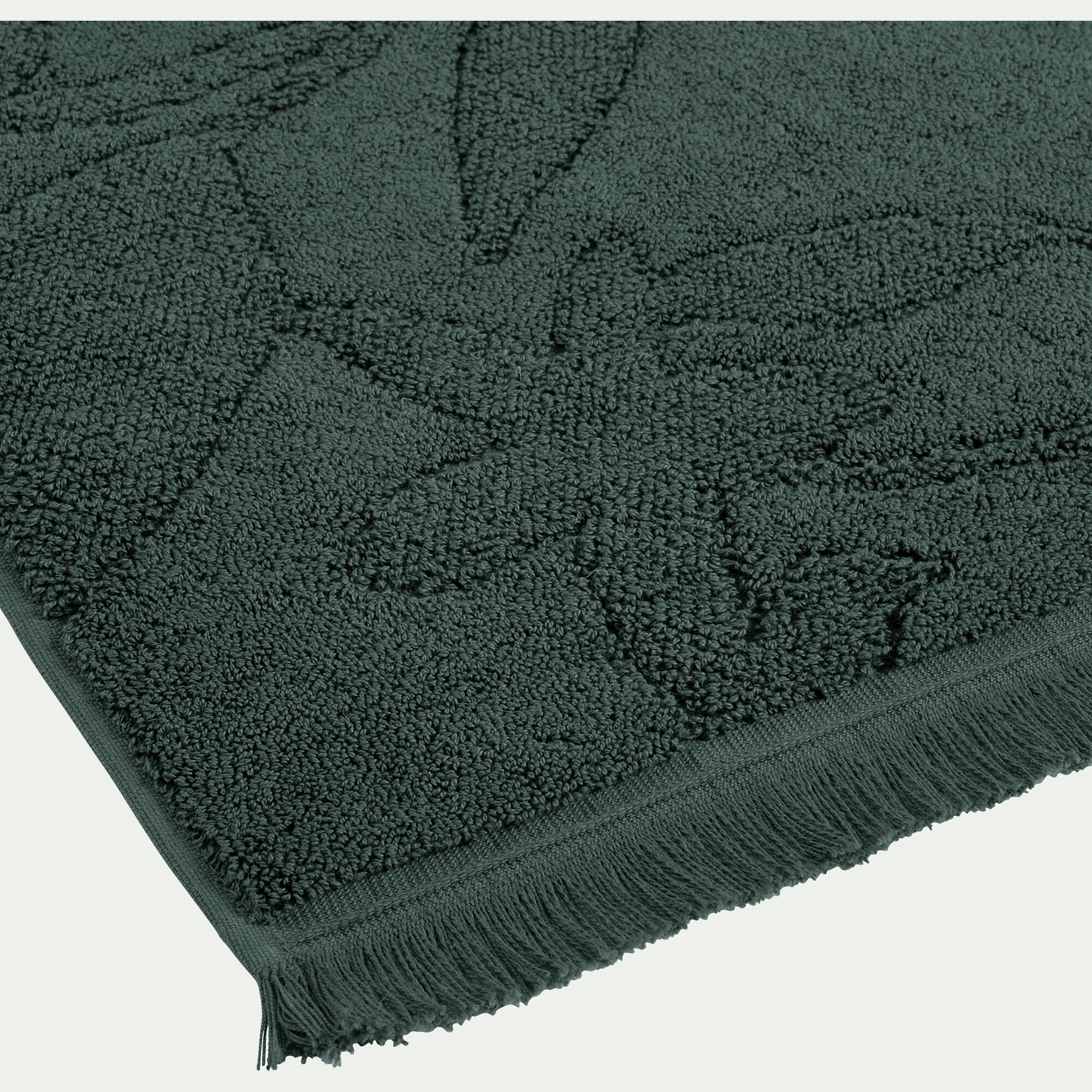 RYAD - Tapis de bain en coton - vert cèdre 50x80cm