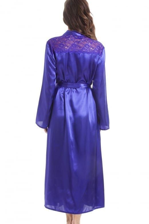 Camille Luxury Plain Satin Dressing Gown