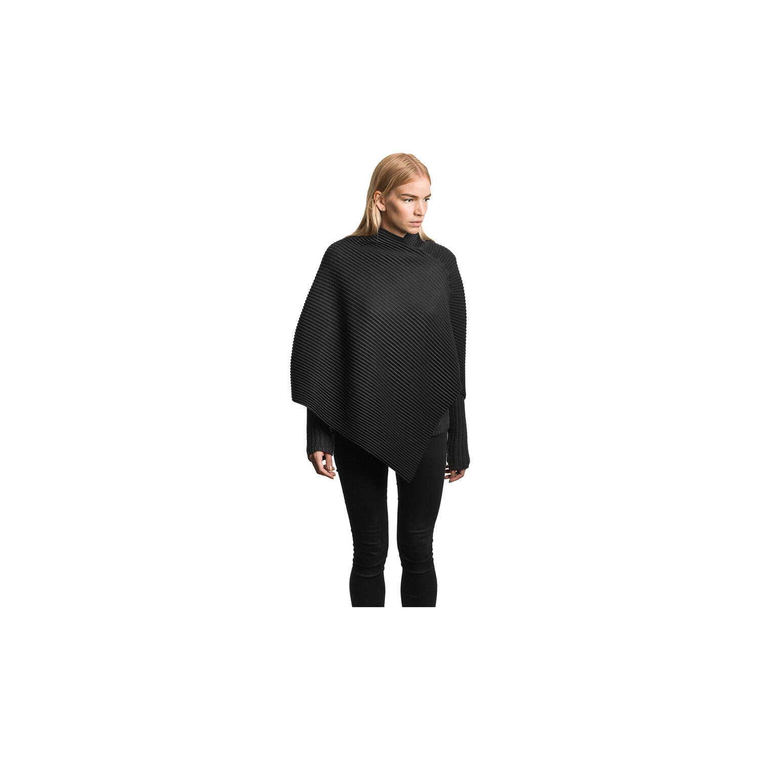 Pleece Poncho, black