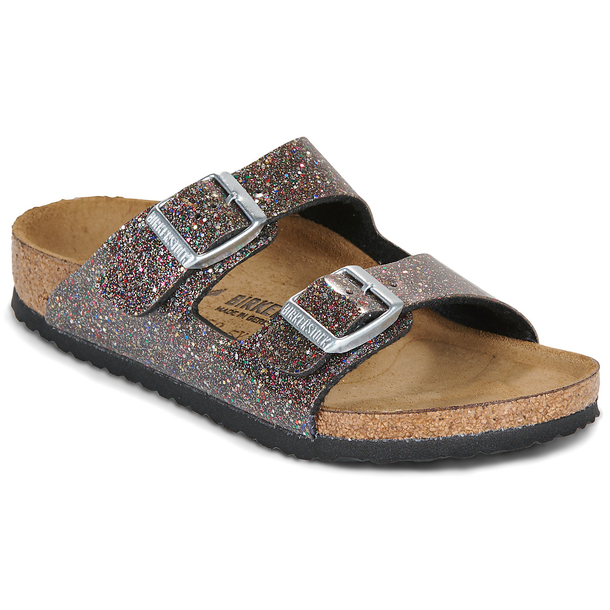 BIRKENSTOCK - Arizona Kids - White /  black / Cosmic / Sparkle