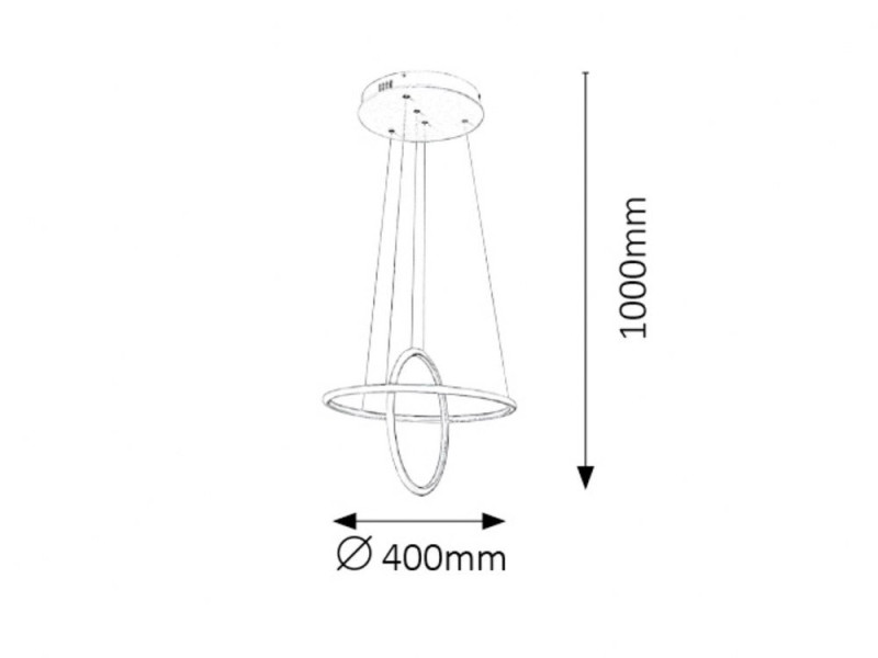Lampa wisząca Donatella biała LED 1x37W Neutralna biel 2300lm Rabalux