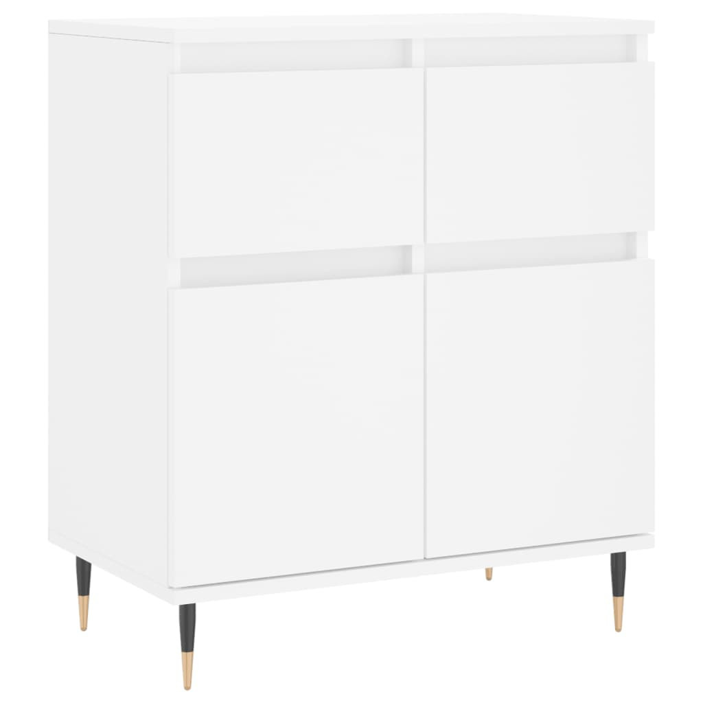 Komoda Szafka Stolik Półki do Salonu Pokoju Biała 60x35x70 cm