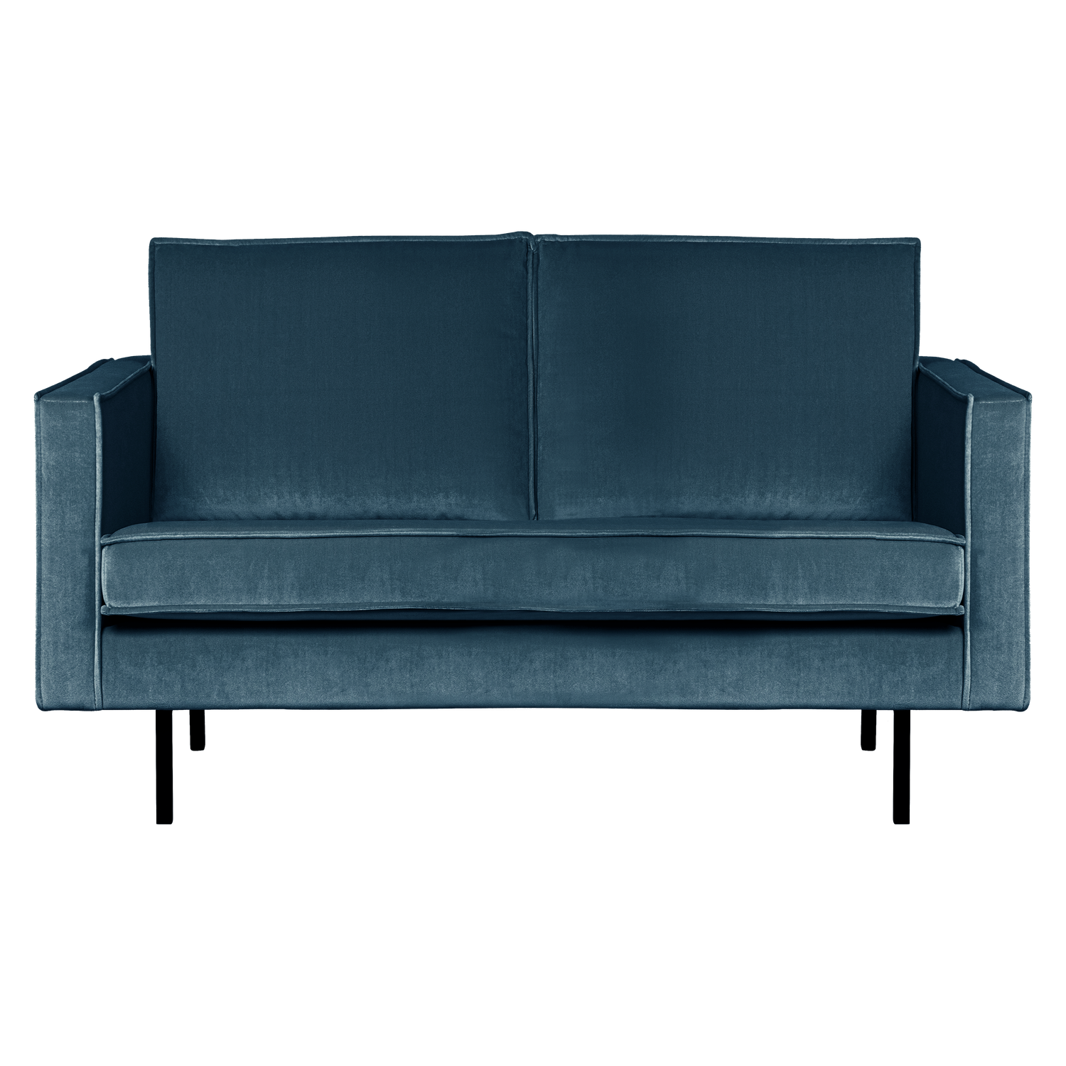 WOOOD 2-zits bank Rodeo - Velvet - Blauw - 85x150x86