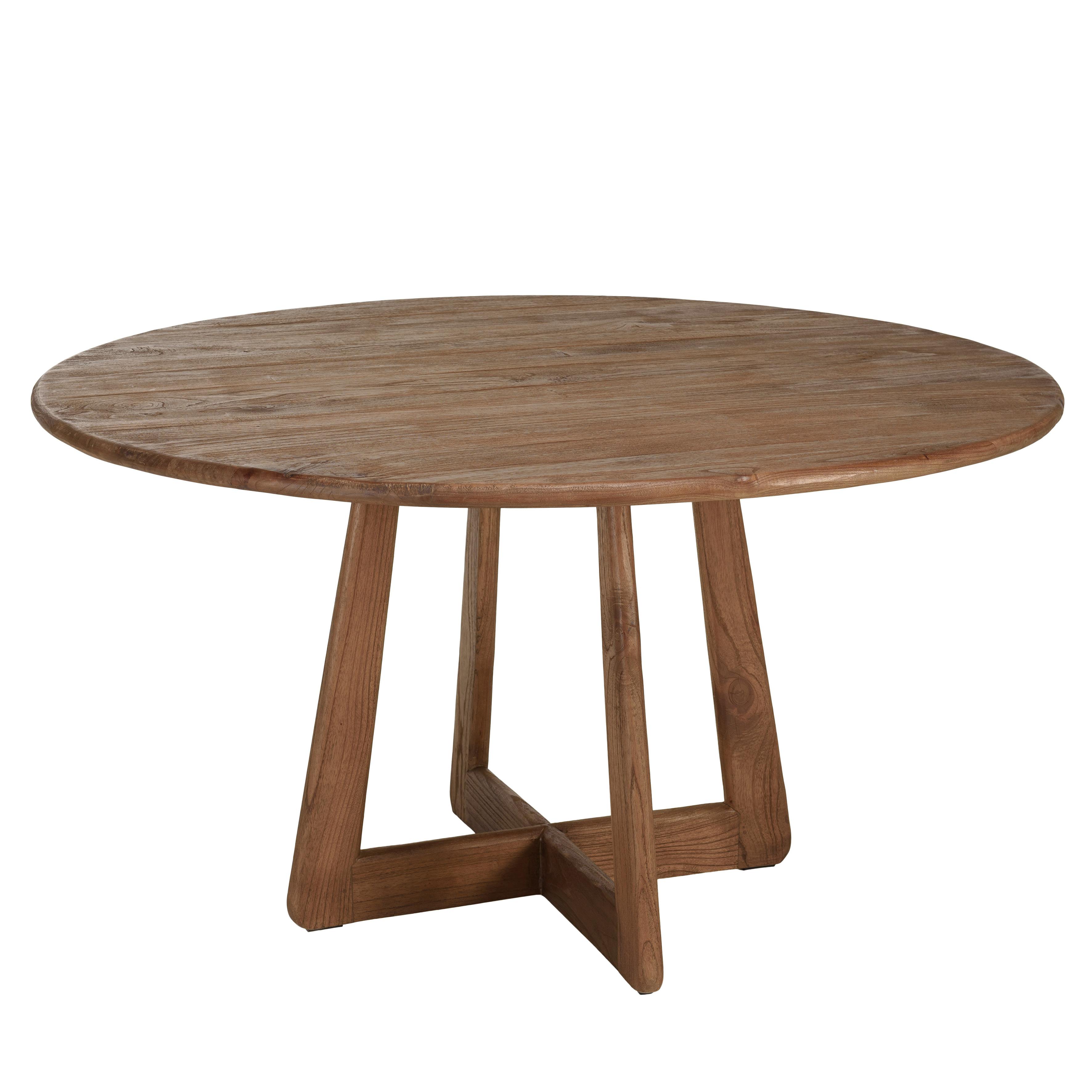 Table à manger ronde 140x140cm en bois de mindi ARCUS