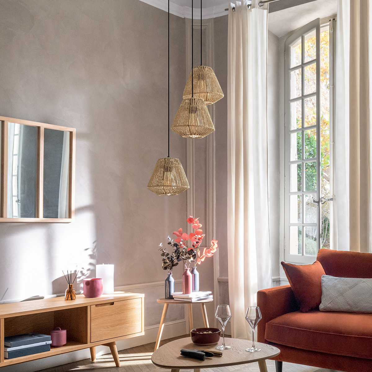 Suspension lamp "Jily" D.20 cm