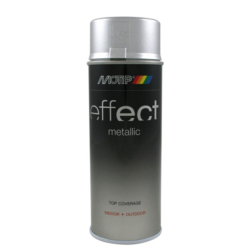 Peinture en spray Effect Metallic argent paillette 0,4 L MOTIP