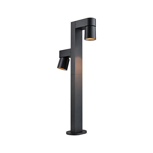 Borne lumineuse LED Kimu favorable aux insectes IP44 cylindrique 822mm 2200K 2x7,8W 2x500lm 230V 70 Anthracite Aluminium