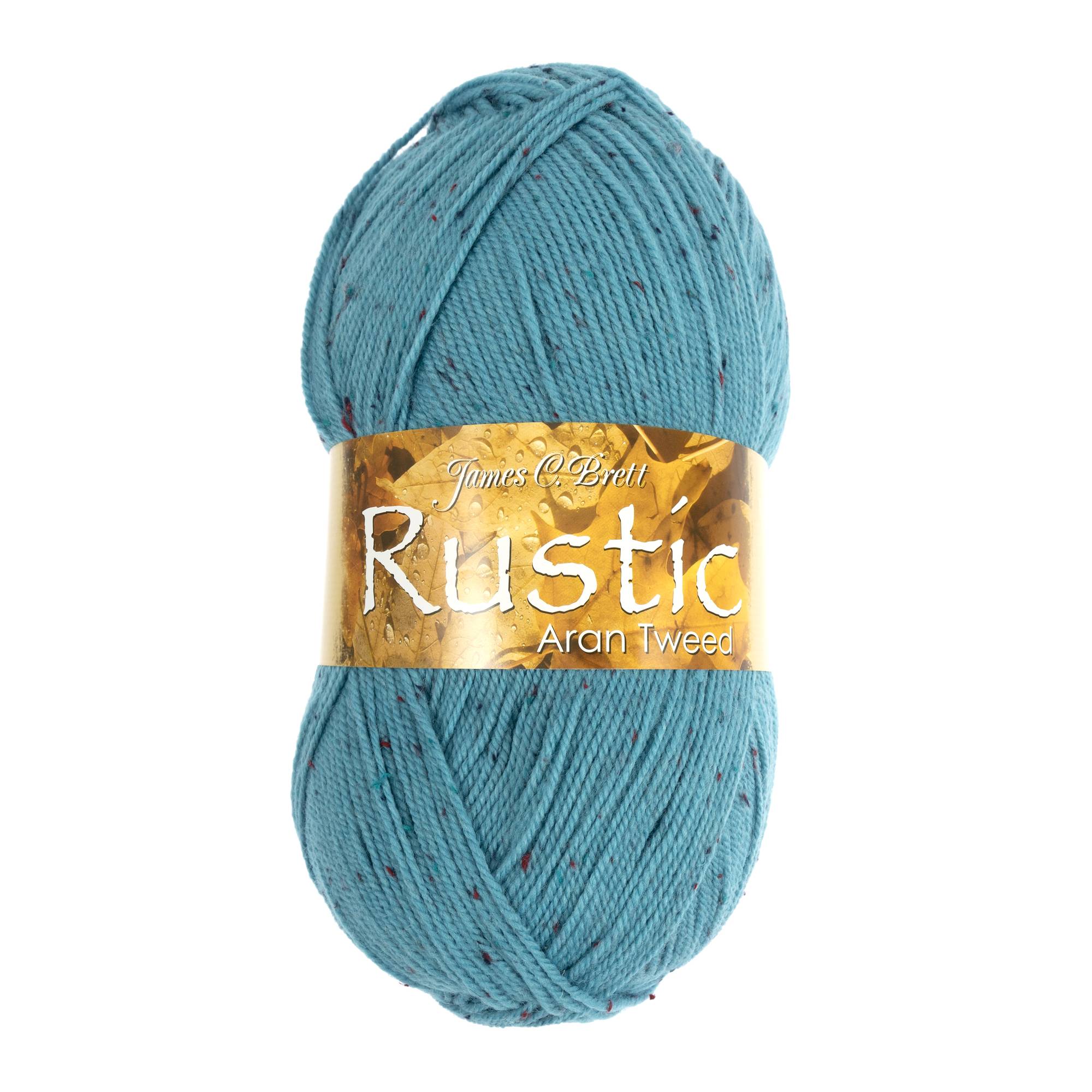 James C Brett Azure Rustic Aran Tweed 400g