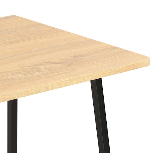 NNEVL Desk with Shelving Unit Black and Oak 102x50x117 cm