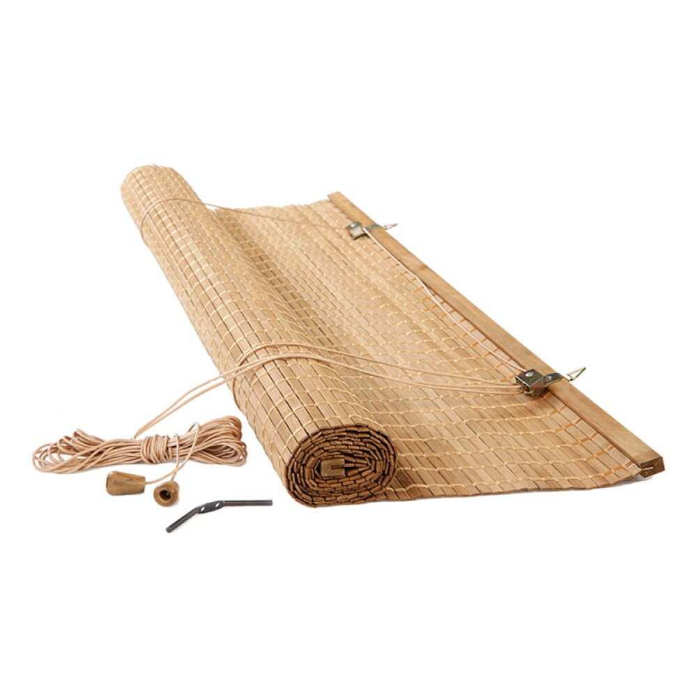 RULLEGARDIN BAMBUS EIKFARGET 160X160CM