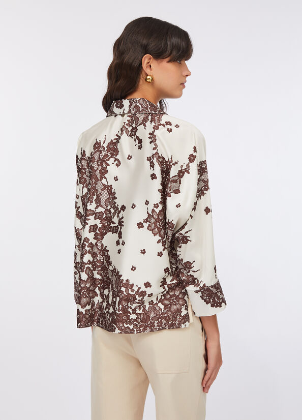 Camicia in twill stampato