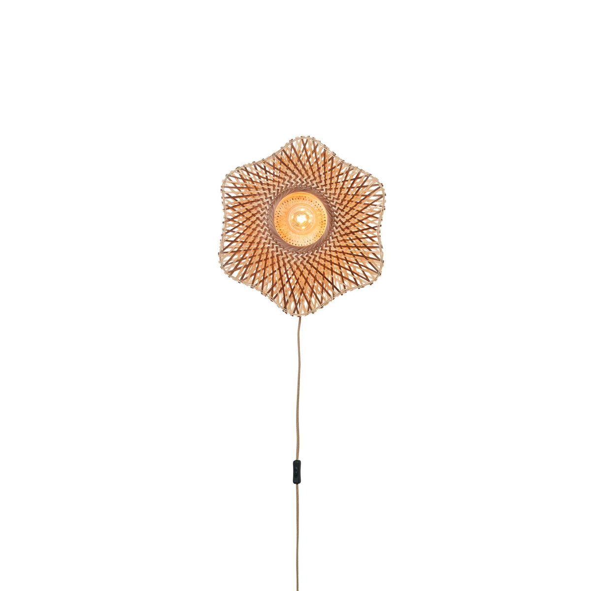 GOOD&MOJO wandlamp MADURA - bruin - Ø44cm