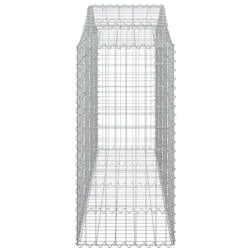 NNEVL Arched Gabion Baskets 7 pcs 200x50x100/120 cm Galvanised Iron