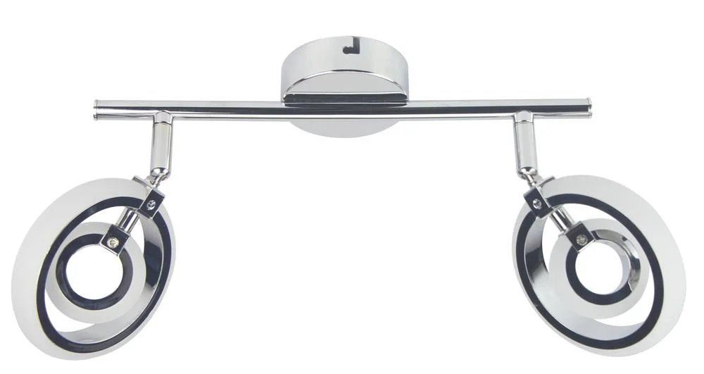 Lampa sufitowa CELTbiała chromowana LED 2x6W Ciepła biel 480lm Candellux