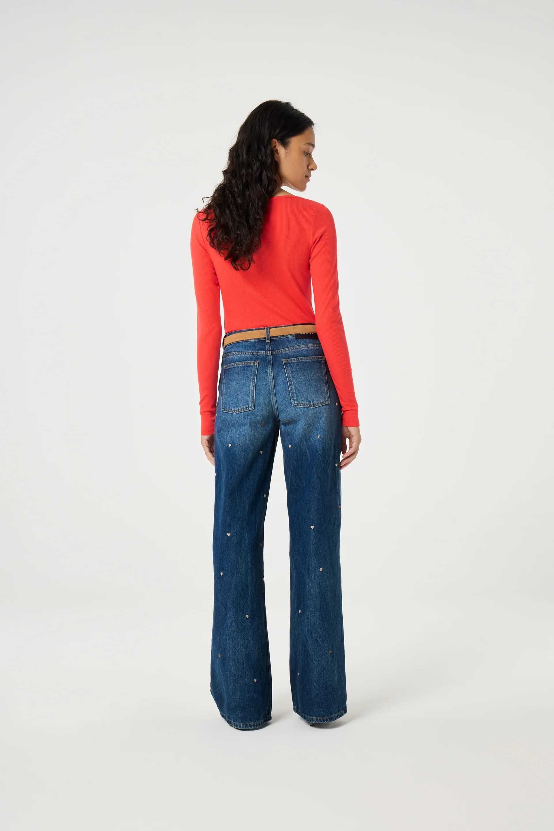 Thea Wide Leg Jeans | Mid Blue