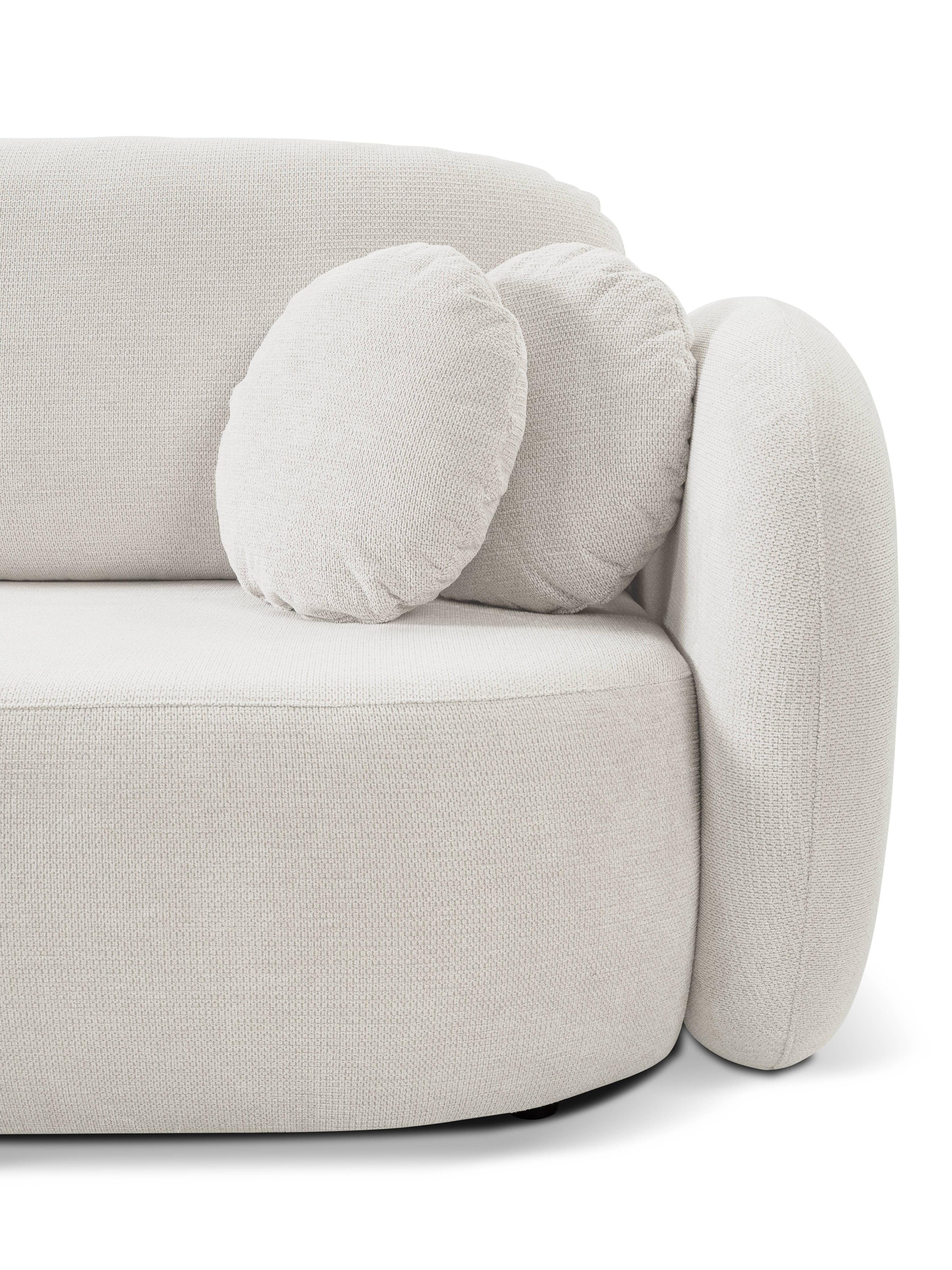 Hoekbank OLAN met slaapfunctie links chenille