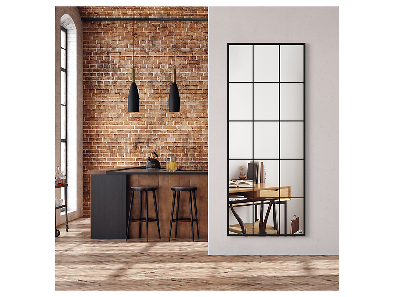 Lustro ścienne Loft William 60x150 cm czarne