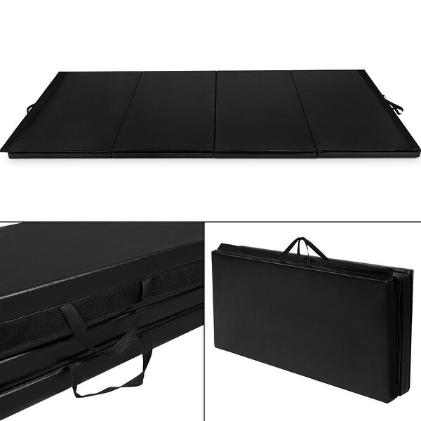 4'x10'x2'' Gymnastics Mat Folding Anti-Tear Gymnastics Panel Mats