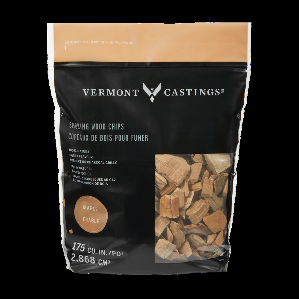 Vermont Castings Maple Flavoured 100% Natural Smoking Wood Chips For BBQ and Smoker, 2-Lb