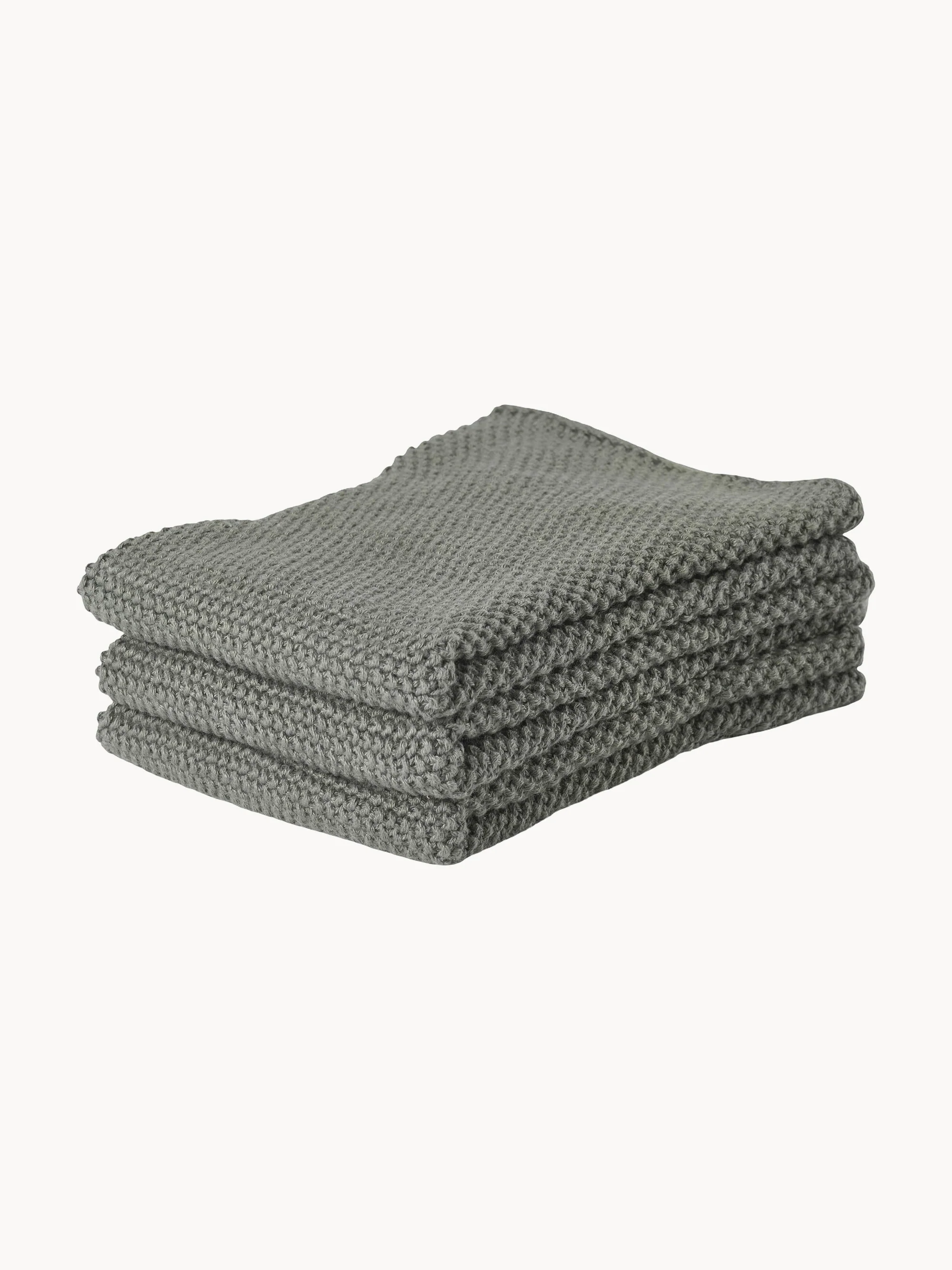 Geschirrtücher Olive Green, 3er-Set