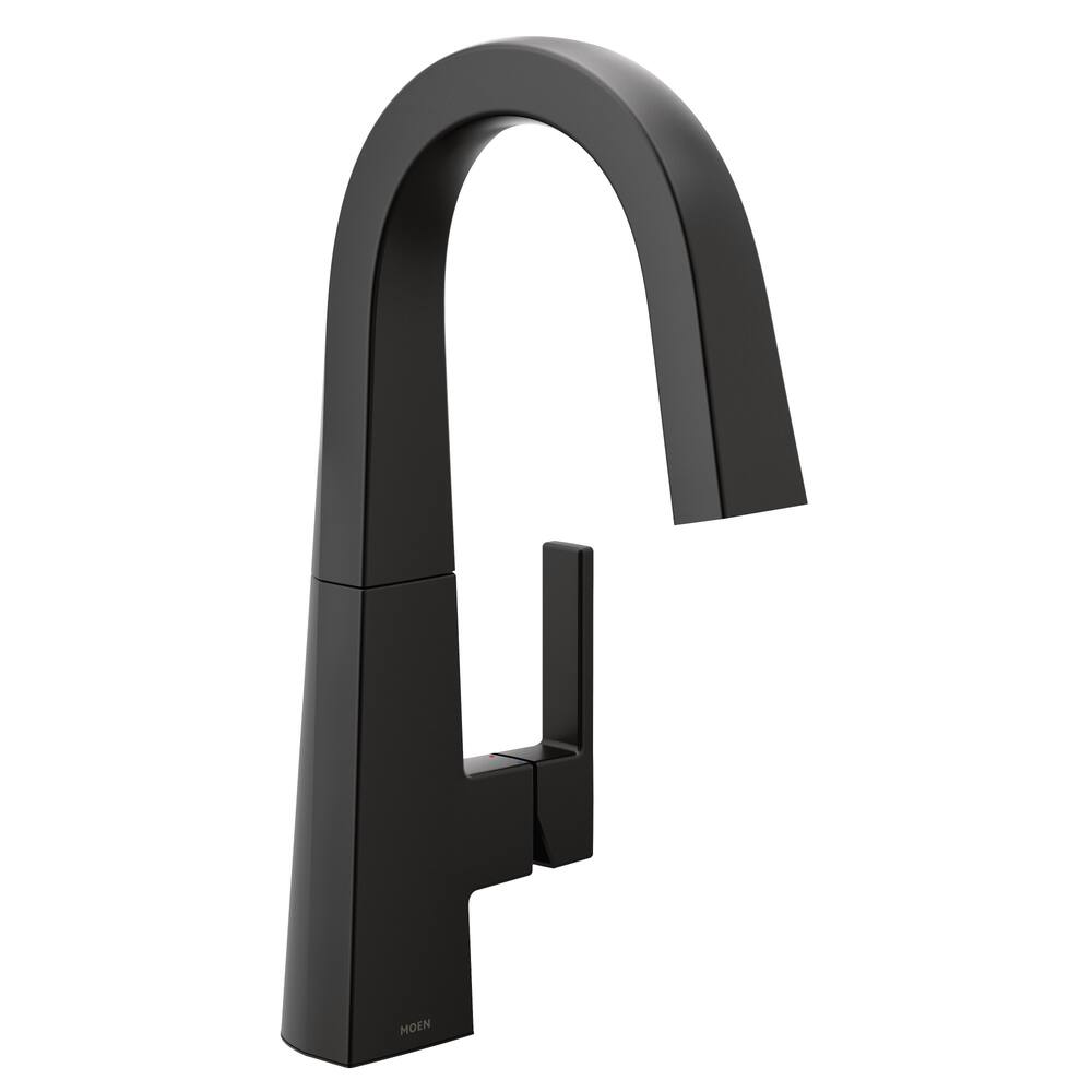 Moen® Nio Single Handle High Arc Pull Down Sprayer Kitchen Faucet, Matte Black