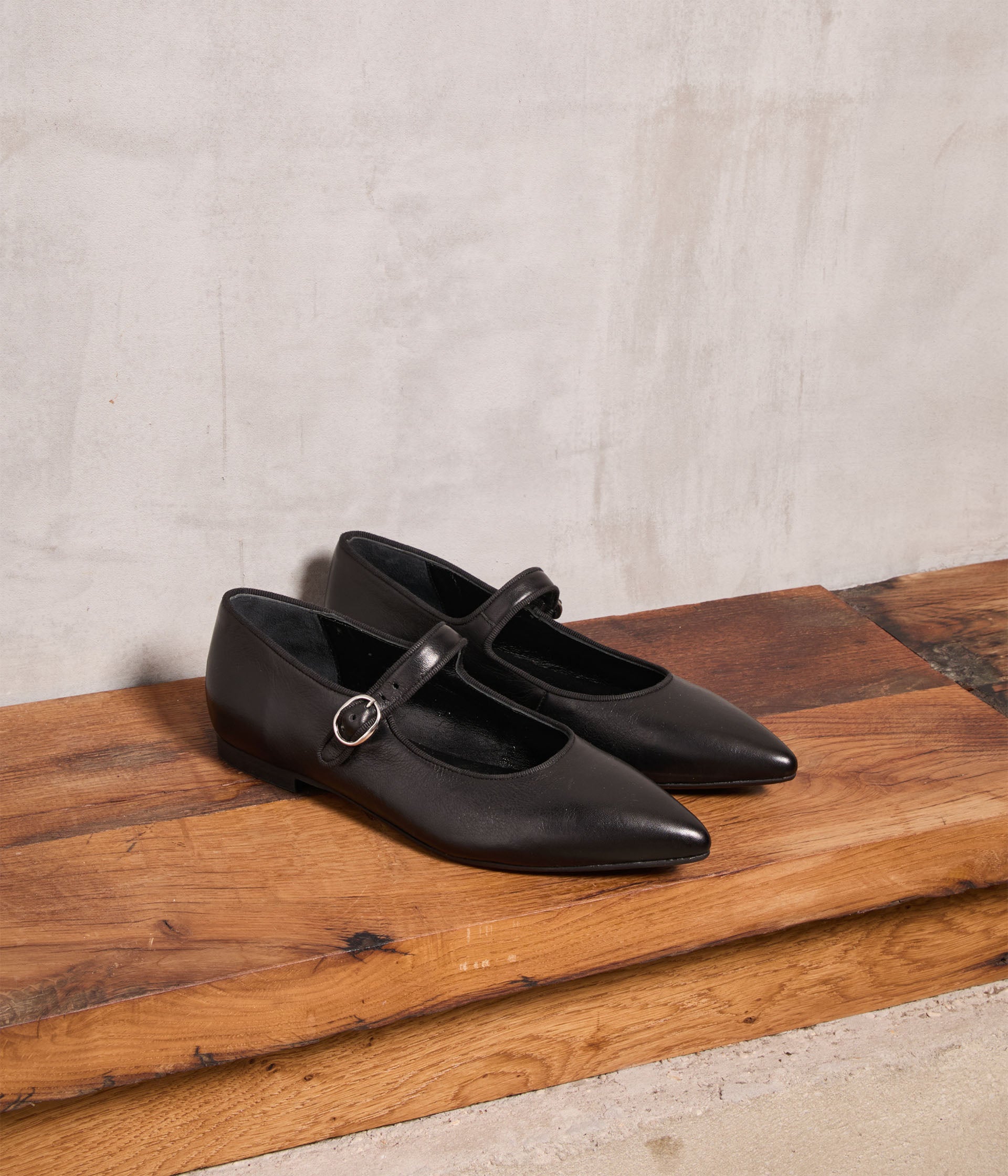 Ballerines noires pointues Picota