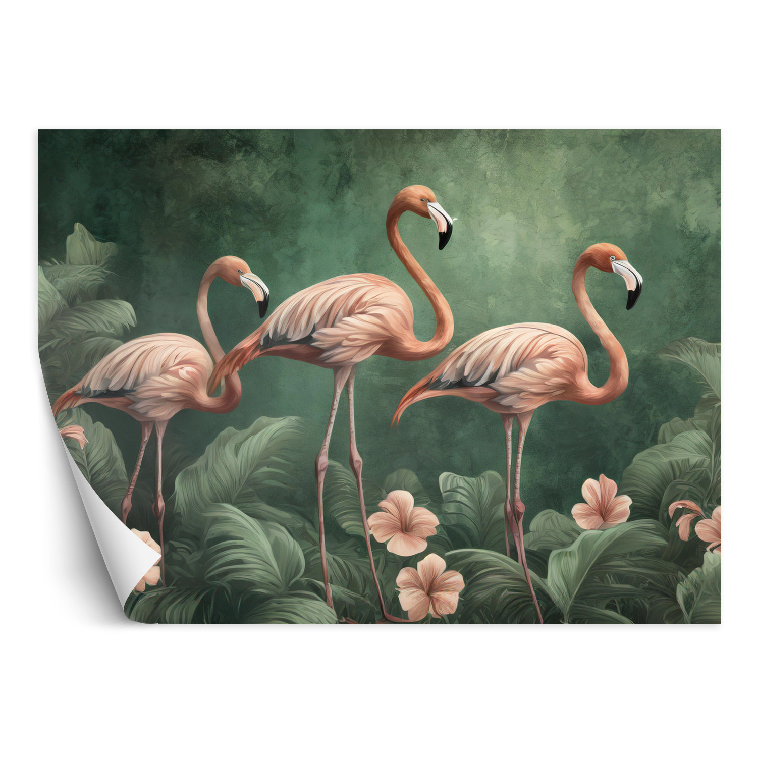 Feeby Fototapeta Flamingi Zwierzęta dżungli